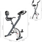 FITFIU Fitness BEST-220 - Vélo d'appartement pliable avec dossier et selle réglables, disque d'inertie de 8kg, moniteur fréquence cardiaque, réglable sur 8 niveaux, cardio, poids max. 110kg