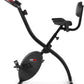 FITFIU Fitness BEST-220 - Vélo d'appartement pliable avec dossier et selle réglables, disque d'inertie de 8kg, moniteur fréquence cardiaque, réglable sur 8 niveaux, cardio, poids max. 110kg