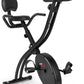 FITFIU Fitness BEST-220 - Vélo d'appartement pliable avec dossier et selle réglables, disque d'inertie de 8kg, moniteur fréquence cardiaque, réglable sur 8 niveaux, cardio, poids max. 110kg