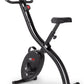 FITFIU Fitness BEST-200 - Vélo d'appartement pliable avec disque d'inertie de 8 kg, moniteur fréquence cardiaque, réglable sur 8 niveaux d'effort, entraînement cardio, poids max. 110kg