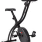 FITFIU Fitness BEST-200 - Vélo d'appartement pliable avec disque d'inertie de 8 kg, moniteur fréquence cardiaque, réglable sur 8 niveaux d'effort, entraînement cardio, poids max. 110kg