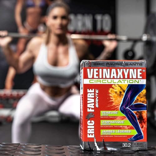 Eric Favre Circulation Sanguine Jambes Veinaxyne pour Action drainante Jambes Lourdes et Chevilles Gonflées