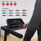 FITFIU Fitness MC-160 - Tapis de Course et de Marche 2 en 1, Tapis de Marche Pliable, 12 programmes, Bluetooth et Haut-parleurs, connectivité App Kinomap, Ultra-Compact pour la Maison/Bureau.