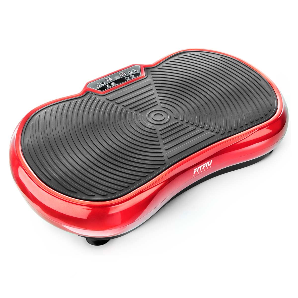 FITFIU Fitness PV-200 - Plateforme vibrante 3D Couleur Gris avec Mouvement sur 3 Plans, Puissance 500w+500w, 180 Vitesses, 5 programmes, 2 Cordons élastiques et télécommande, Poids Max. 150kg