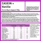 CASEIN + NATIVE ORIGINE - Caséine Micellaire enrichie en HMB, Vitamine B6, Magnésium - Construction Musculaire 1 kg - Laboratoire Eric Favre, Vanille