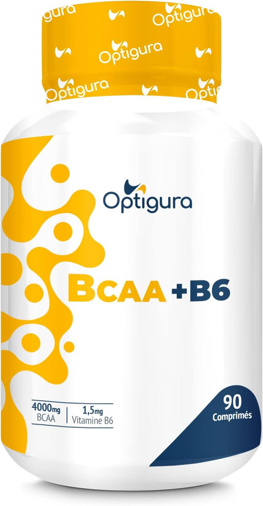 BCAA+B6 - Formule d’Acides Aminés BCAA + Vitamine B6-90 Comprimés