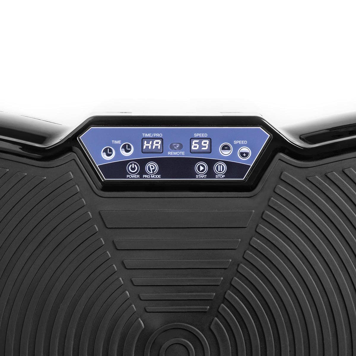 FITFIU Fitness PV-200 - Plateforme vibrante 3D Couleur Gris avec Mouvement sur 3 Plans, Puissance 500w+500w, 180 Vitesses, 5 programmes, 2 Cordons élastiques et télécommande, Poids Max. 150kg