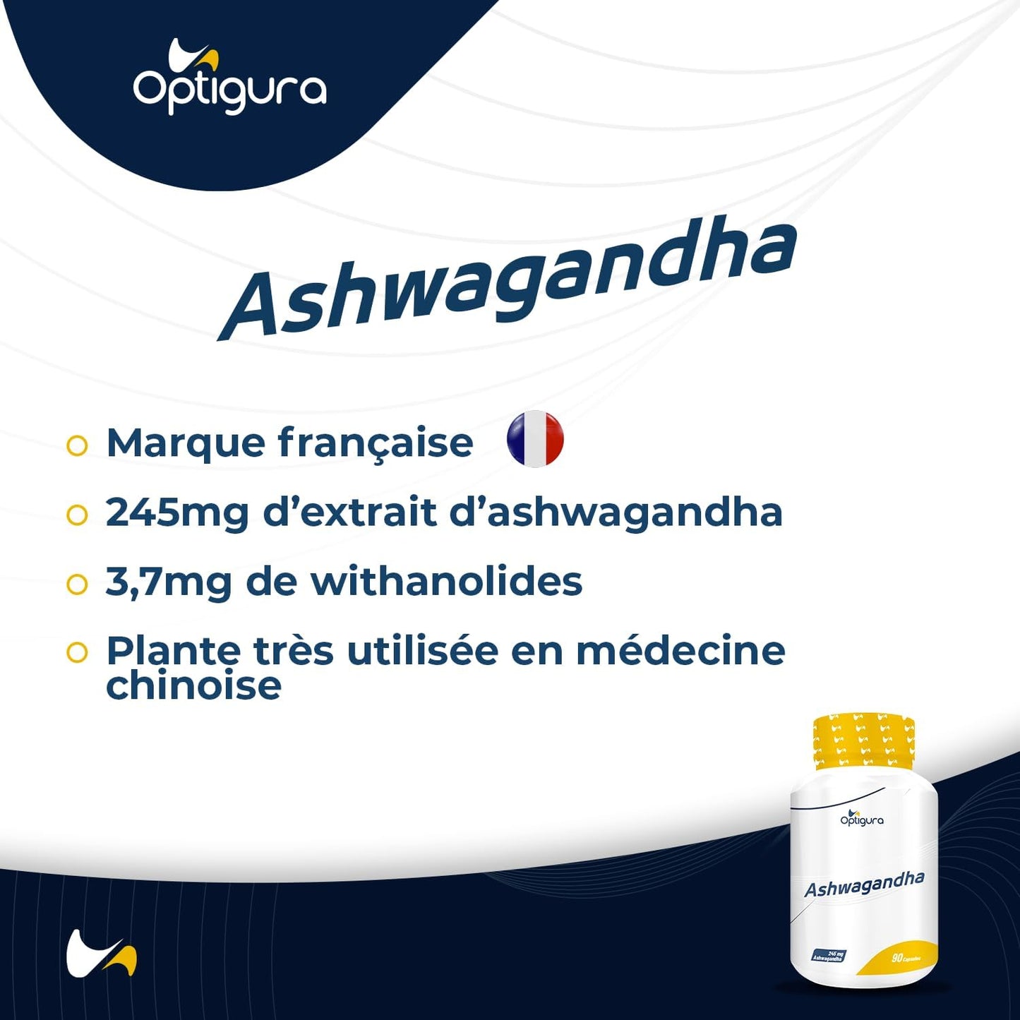 Ashwagandha - Formule Ultra Dosée en Extrait d’Ashwagandha - 90 Gélules