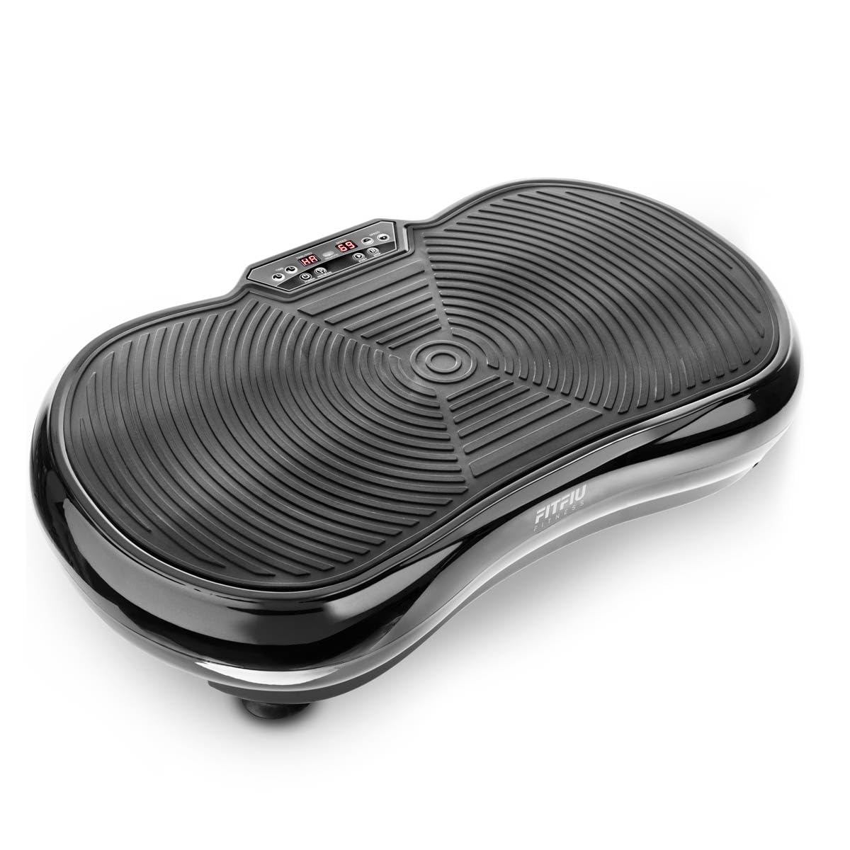 FITFIU Fitness PV-200 - Plateforme vibrante 3D Couleur Gris avec Mouvement sur 3 Plans, Puissance 500w+500w, 180 Vitesses, 5 programmes, 2 Cordons élastiques et télécommande, Poids Max. 150kg