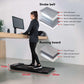FITFIU Fitness - Tapis de Course et de Marche pour Dessous de Bureau jusqu'à 8 km/h, télécommande, Poids Max 110 kg, pour Marche et Jogging