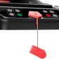 FITFIU Fitness MC-200 - Tapis de Course avec Inclinaison, Pliable, Ultra-Compact et Silencieux, écran LCD avec 12 programmes, Moniteur de fréquence Cardiaque, Utilisation à Domicile/au Bureau