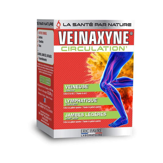 Eric Favre Circulation Sanguine Jambes Veinaxyne pour Action drainante Jambes Lourdes et Chevilles Gonflées