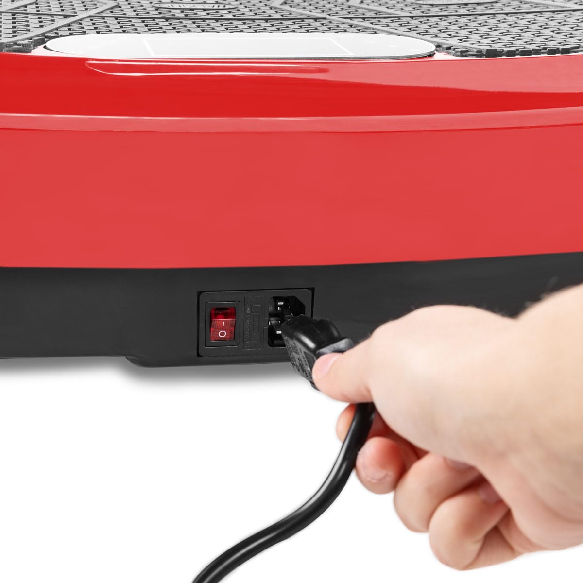 FITFIU Fitness PV-200 - Plateforme vibrante 3D Couleur Gris avec Mouvement sur 3 Plans, Puissance 500w+500w, 180 Vitesses, 5 programmes, 2 Cordons élastiques et télécommande, Poids Max. 150kg