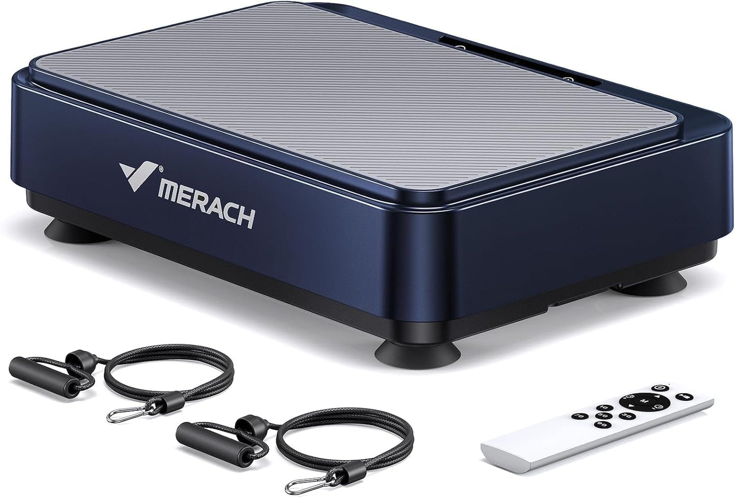 MERACH Mini plateforme vibrante pour perte de poids et sculpture, plateforme vibrante d'entraînement complet du corps pour drainage lymphatique, 1 à 99 niveaux, 9 programmes, contrôle automatique ou