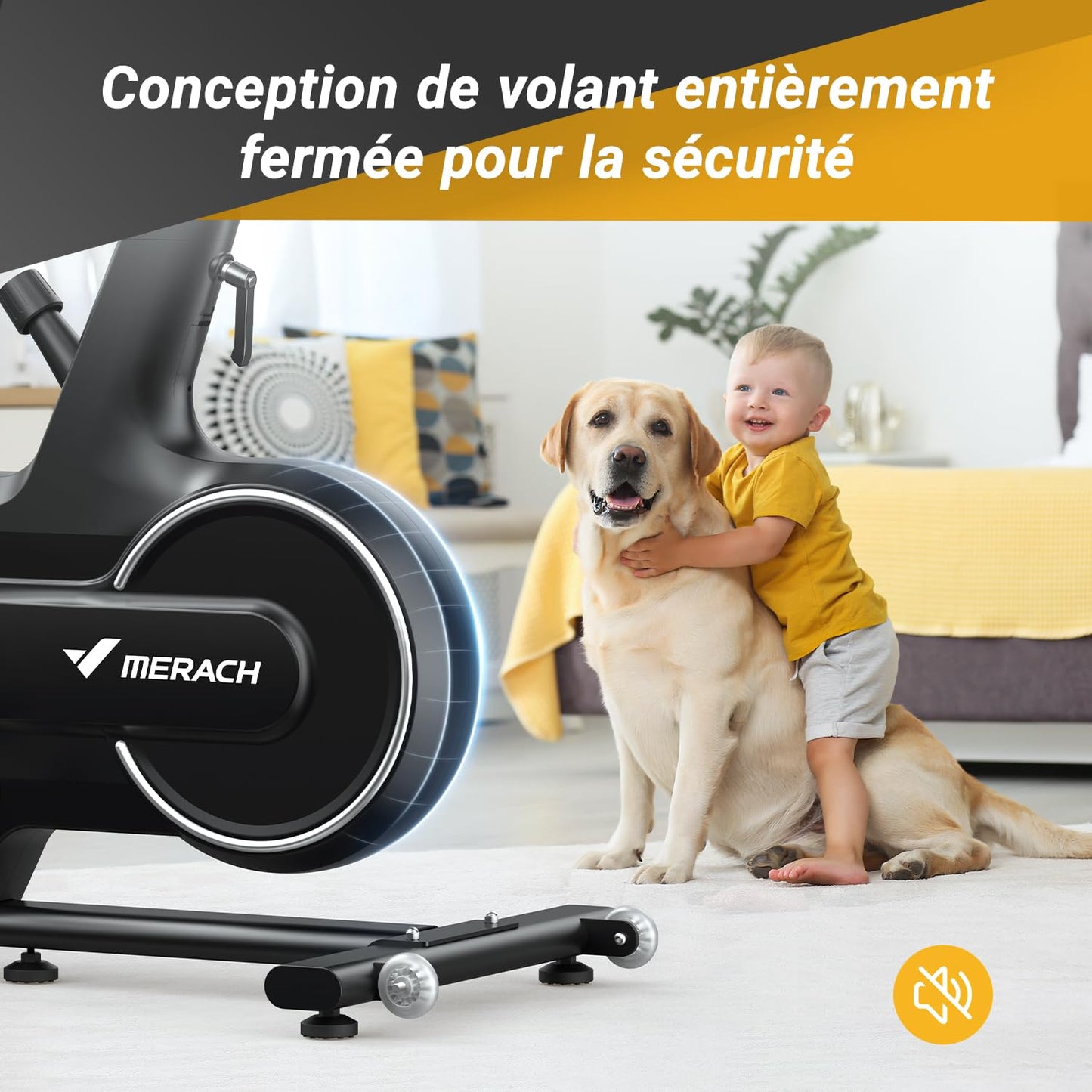 Vélo d'exercice pour la Maison, vélo d'intérieur avec résistance magnétique, vélo Stationnaire Bluetooth avec Suivi des données APP, capacité de Poids de 127 KG et Support pour tablet
