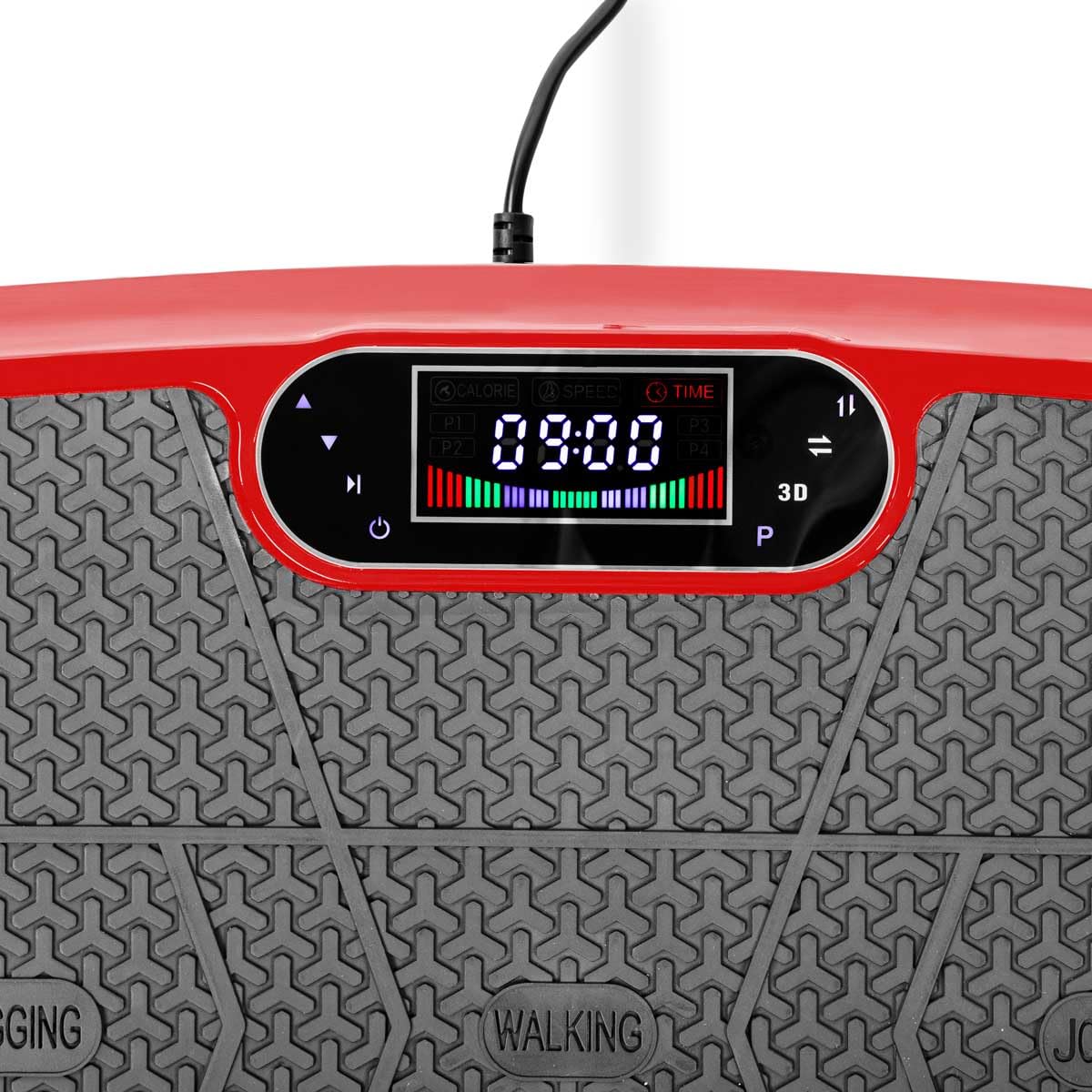 FITFIU Fitness PV-200 - Plateforme vibrante 3D Couleur Gris avec Mouvement sur 3 Plans, Puissance 500w+500w, 180 Vitesses, 5 programmes, 2 Cordons élastiques et télécommande, Poids Max. 150kg