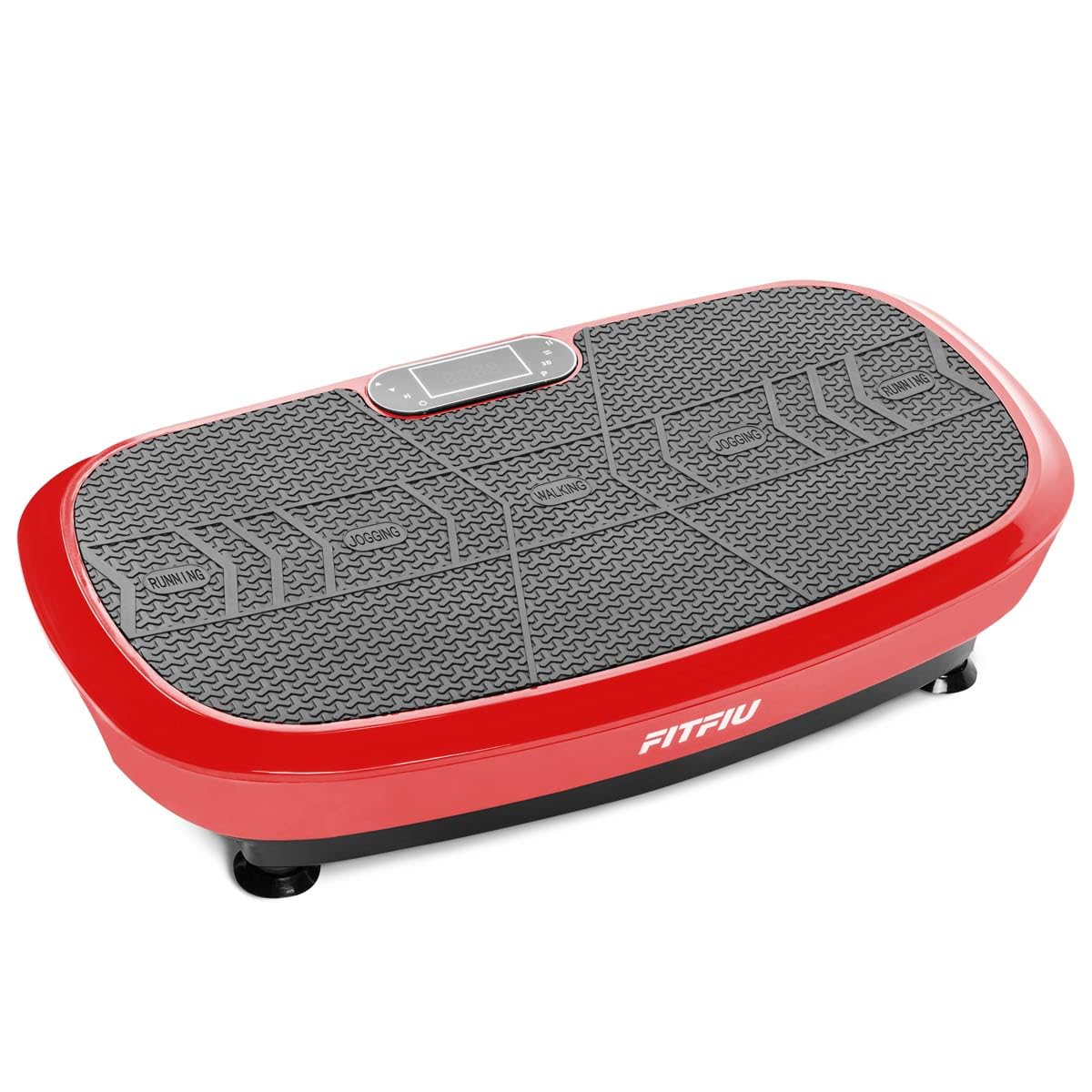 FITFIU Fitness PV-200 - Plateforme vibrante 3D Couleur Gris avec Mouvement sur 3 Plans, Puissance 500w+500w, 180 Vitesses, 5 programmes, 2 Cordons élastiques et télécommande, Poids Max. 150kg