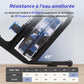 Rameur d'eau pour la maison, avec résistance à l'eau de 15 l, connectivité Bluetooth et application, support iPad, siège ergonomique, rangement vertical peu encombrant