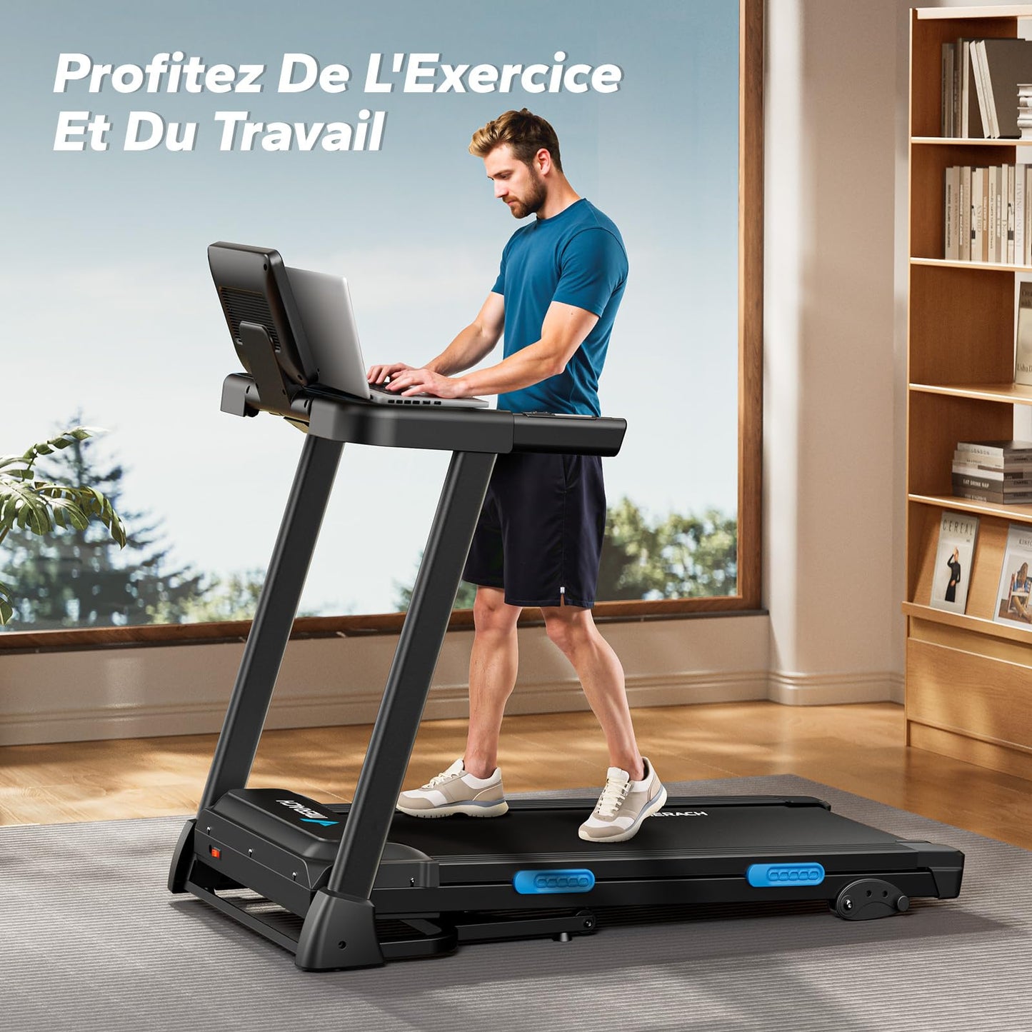 Tapis de Marche,Tapis de Course Pliable Inclinable,2.5HP Vitesse Réglable 0.8-12km/H Walking Pad,Tapis de Marche Inclinable,Treadmill avec Écran LED, Silencieux Exercice à Domicile et au Bureau