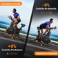 MERACH Vélo d'appartement avec inclinaison réglable ± 6 °, ergomètre silencieux avec résistance magnétique, vélo d'intérieur pour entraînement cardio à la maison, application personnelle, jusqu'à 158