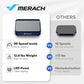 MERACH Mini plateforme vibrante pour perte de poids et sculpture, plateforme vibrante d'entraînement complet du corps pour drainage lymphatique, 1 à 99 niveaux, 9 programmes, contrôle automatique ou