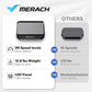MERACH Mini plateforme vibrante pour perte de poids et sculpture, plateforme vibrante d'entraînement complet du corps pour drainage lymphatique, 1 à 99 niveaux, 9 programmes, contrôle automatique ou