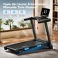 Tapis de Marche,Tapis de Course Pliable Inclinable,2.5HP Vitesse Réglable 0.8-12km/H Walking Pad,Tapis de Marche Inclinable,Treadmill avec Écran LED, Silencieux Exercice à Domicile et au Bureau