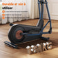 Vélo Elliptique pour Maison avec Longueur de Foulée de 47cm, Elliptique Ultra Silencieux avec Résistance Magnétique à 16 Niveaux, Entraînement d'Endurance, avec App Propre, Charge Jusqu'à 180kg