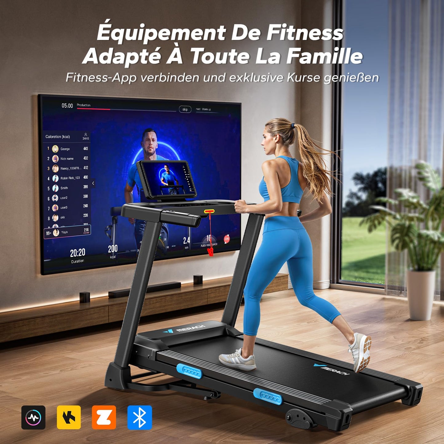 Tapis de Marche,Tapis de Course Pliable Inclinable,2.5HP Vitesse Réglable 0.8-12km/H Walking Pad,Tapis de Marche Inclinable,Treadmill avec Écran LED, Silencieux Exercice à Domicile et au Bureau